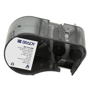 Afbeelding van Brady M5-114-490 Freezerbondz polyester labels zwart op wit | 38,1 mm x 95,25 mm (origineel)
