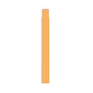 Afbeelding van Zebra Z-Band Fun 10012713-6K oranje 25mm x 254mm 6 x 350 stuks (origineel)