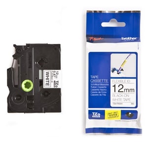 Afbeelding van Brother TZe-FX231 flexi ID tape zwart op wit 12mm x 8m (origineel)