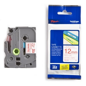 Afbeelding van Brother TZe-232 tape rood op wit 12mm x 8m (origineel)