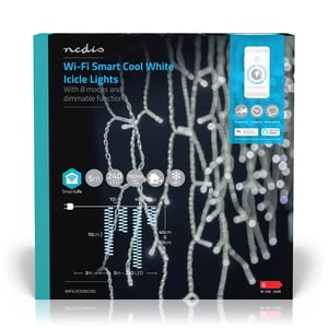 Afbeelding van Nedis SmartLife LED ijspegel slinger | wifi | 240 lampjes | 5 meter