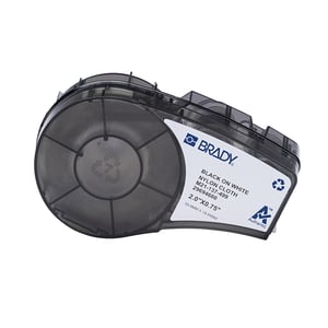 Afbeelding van Brady M21-137-499 tape nylonweefsel zwart op wit 50,80 mm x 19,05 mm (origineel)