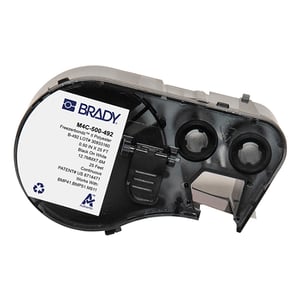 Afbeelding van Brady M4C-500-492 FreezerBondz tape polyester zwart op wit | 12,7 mm x 7,62 m (origineel)