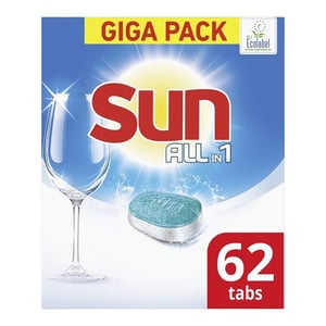 Afbeelding van Sun All-in-One Vaatwastabletten | Regular | 62 stuks