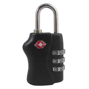 Afbeelding van Pavo TSA hangslot | 3-cijferige combinatie | zwart