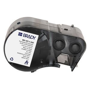 Afbeelding van Brady M5-187-1-342 tape krimpkous zwart op wit | 8,50 mm x 25,78 mm (origineel)