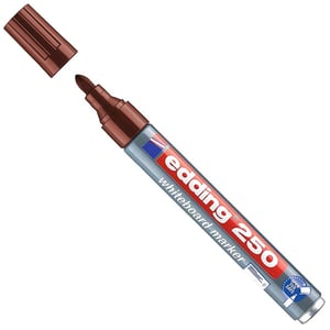 Afbeelding van Edding 250 whiteboard marker | bruin | ronde punt | 1,5 - 3 mm