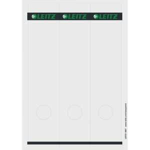 Afbeelding van Leitz 1687 printbare rugetiketten | wit | zelfklevend | breed | 61 mm x 285 mm | 75 etiketten