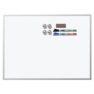 Afbeelding van Nobo 1903777 Quartet whiteboard | aluminium lijst | magnetisch | wit