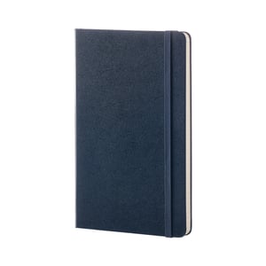 Afbeelding van Moleskine IMQP060B20 large notitieboek | hardcover | gelinieerd | blauw