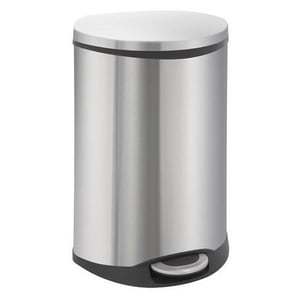 Afbeelding van EKO Shell Bin pedaalemmer | metaal | mat RVS | 50 liter