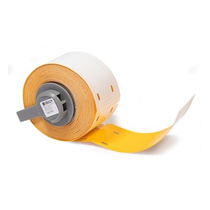 Afbeelding van Brady M6-25x75-B7598-YL polyurethaan tags geel | 25 mm x 75 mm (origineel)