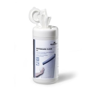Afbeelding van Durable 575902 vochtige reinigingsdoekjes | whiteboard cleaning | droog wissen | 100 stuks