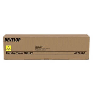 Afbeelding van Develop TN-611Y (A0702D0) toner cartridge geel (origineel)