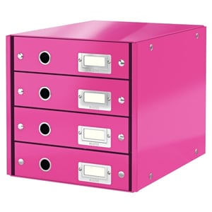 Afbeelding van Leitz 6049 WOW ladeblok | roze metallic | 4 laden
