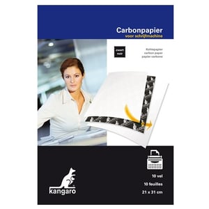 Afbeelding van Kangaro carbonpapier | A4 | zwart | 10 vel
