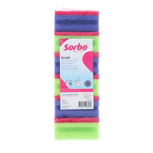 Afbeelding van Sorbo Schuurspons Colour | 6 stuks