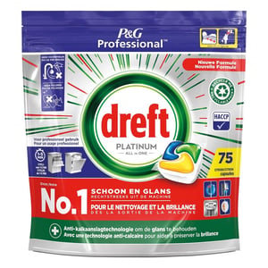 Afbeelding van Dreft All-in-One Platinum vaatwastabletten | Lemon | 75 stuks