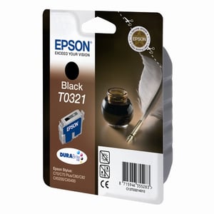 Afbeelding van Epson T0321 inktcartridge zwart (origineel)