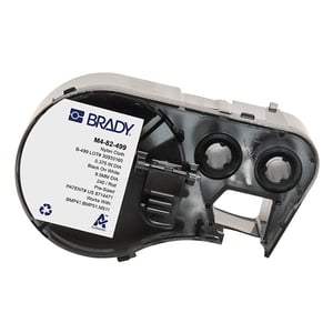 Afbeelding van Brady M4-82-499 nylonweefsel labels zwart op wit | 9,53 mm x 9,53 mm (origineel)