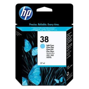 Afbeelding van HP C9418A nr. 38 inktcartridge licht cyaan (origineel)