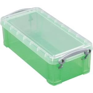 Afbeelding van Really Useful Box opbergdoos | polypropyleen | transparant groen | 9 liter