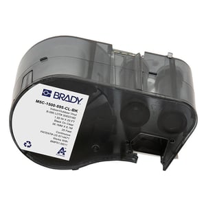 Afbeelding van Brady M5C-1500-595-CL-BK tape vinyl zwart op transparant | 38,1 mm x 6,1 m (origineel)