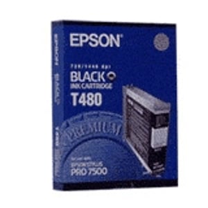 Afbeelding van Epson T480 inktcartridge zwart (origineel)