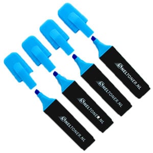 Afbeelding van Sneltoner markeerstift | blauw | 4 stuks