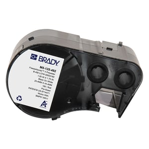 Afbeelding van Brady M5-125-492 FreezerBondz polyester labels zwart op wit | 25,4 mm x 44,45 mm (origineel)