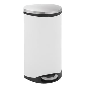 Afbeelding van EKO Shell Bin pedaalemmer | wit | 30 liter