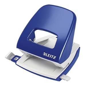 Afbeelding van Leitz 5008 NeXXt perforator | blauw | metaal | tot 30 vel | 2-gaats
