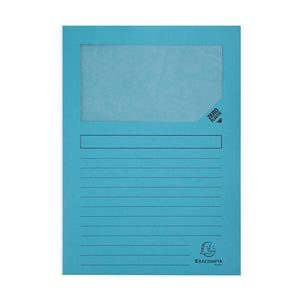 Afbeelding van Exacompta 50106E venstermap | A4 | blauw | 100 stuks