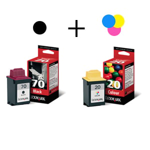 Afbeelding van Lexmark bundel 70(black) + 20(color)