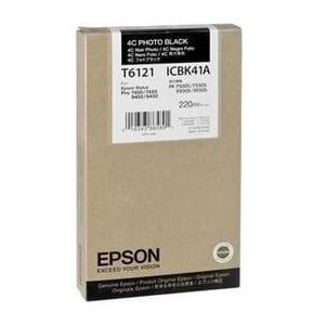 Afbeelding van Epson T6121 inktcartridge foto zwart hoge capaciteit (origineel)
