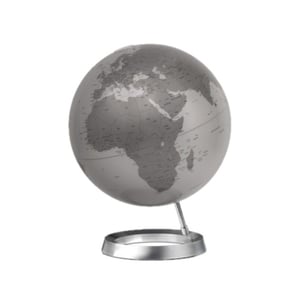 Afbeelding van Atmosphere wereldbol | Full Circle Vision | metallic zilver | 30 cm