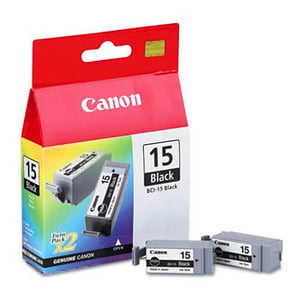 Afbeelding van Canon BCI-15B inktcartridge zwart 2 stuks (origineel)