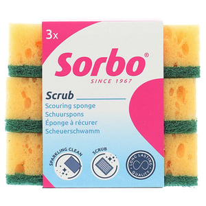 Afbeelding van Sorbo Schuurspons | Viscose | 3 stuks
