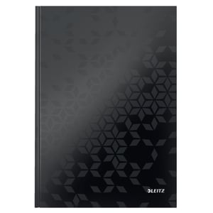 Afbeelding van Leitz 46261095 WOW schrijfblok | A4 | geruit | zwart | 90gr. | 80 vel