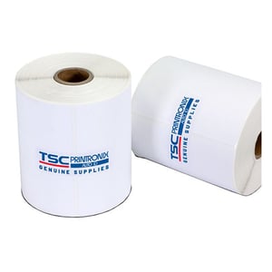 Afbeelding van TSC 38-G102102-12LF labels 102 mm x 102 mm 8 rollen (origineel)
