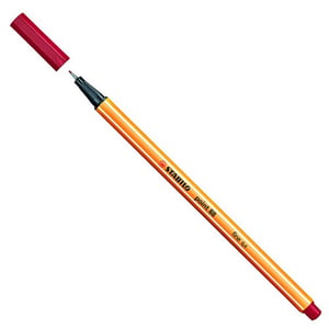 Afbeelding van Stabilo fineliner point 88 | karmijnrood | 0,4 mm