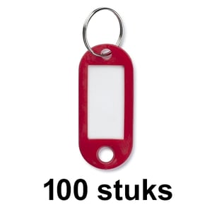 Afbeelding van Westcott sleutelhangers | rood | 100 stuks