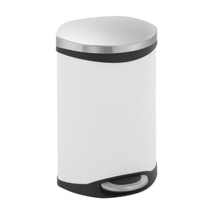 Afbeelding van EKO Shell Bin pedaalemmer | mat wit | 10 liter