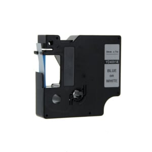 Afbeelding van DYMO S0720690 / 40914 tape blauw op wit 9mm (huismerk)