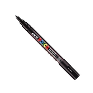 Afbeelding van POSCA PC-3M verfmarker | zwart | ronde punt | 0,9 - 1,3 mm