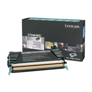 Afbeelding van Lexmark C734A1KG toner cartridge zwart (origineel)