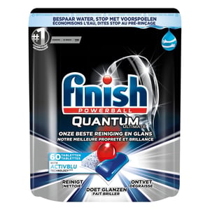 Afbeelding van Finish Powerball Quantum Ultimate vaatwastabletten | grease fighter | 60 stuks