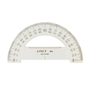 Afbeelding van Linex gradenboog | kunststof | transparant | 100 mm | 180 graden