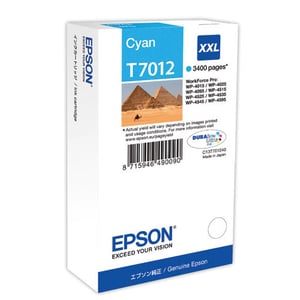 Afbeelding van Epson T7012 inktcartridge cyaan extra hoge capaciteit (origineel)