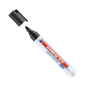 Afbeelding van Edding 95 glassboard marker | ronde punt | zwart | 1,5 - 3 mm
